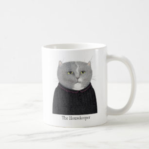 HUISHOUDSTER CAT Witte Mok + Tekst