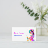 huishoudster contactkaartje (Staand voorkant)