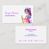 huishoudster contactkaartje (Voorkant / Achterkant)