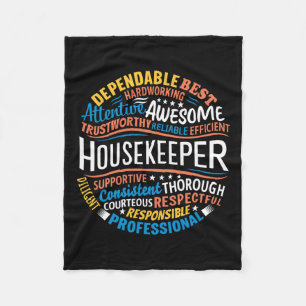 Huishoudster Gifts Funny Huishouden Week Apprecia Fleece Deken