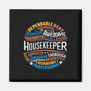 Huishoudster Gifts Funny Huishouden Week Apprecia Magneet