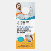 Huishoudster Huis Kantoor Schoonmaak Maid Service Deurhanger (Voorkant)