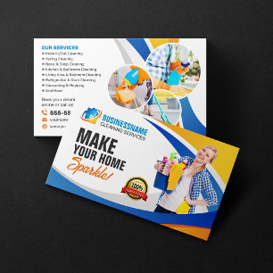 Huishoudster Huis Kantoor Schoonmaak Maid Service Visitekaartje