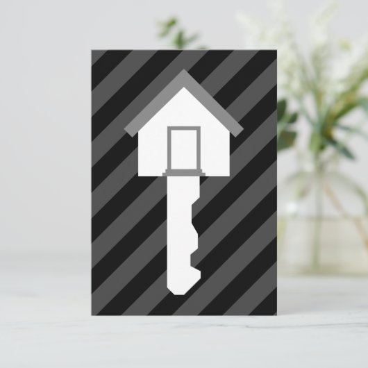 huishoudster kaart (Staand voorkant)