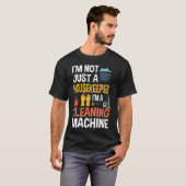 Huishoudster kostuum huis schoonmaker t-shirt (Voorkant volledig)