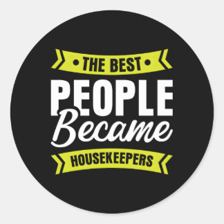 Huishoudster Maid Housemaid Handmaiden Ronde Sticker