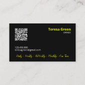 Huishoudster QR Visitekaartje (Achterkant)