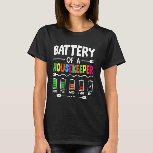 huishoudster van schoonmaakploeg t-shirt (Voorkant)