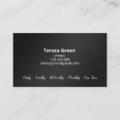 huishoudster visitekaartje (Achterkant)