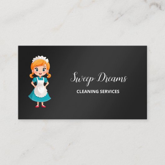 huishoudster visitekaartje (Voorkant)