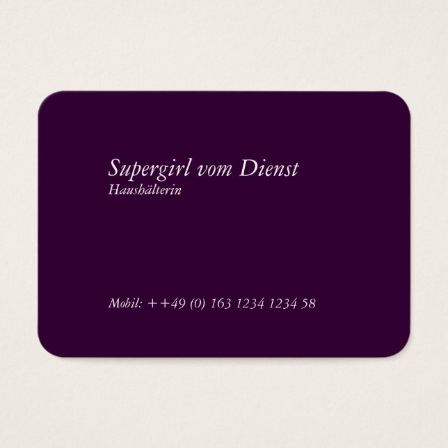 Huishoudster Visitekaartjes afgerond (Voorkant)