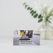 Huishoudster Vloertapijt schoonmaken Visitekaartje (Staand voorkant)