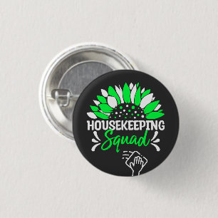 Huishoudteam Grappige Huishoudster Matching Ronde Button 3,2 Cm