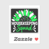 Huishoudteam Grappige Huishoudster Matching Sticker (Vel)