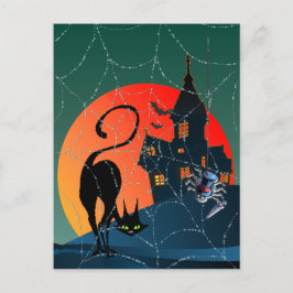 HUISHUIS, WEB & CAT, GEHAOND DOOR SHARON SHARPE BRIEFKAART