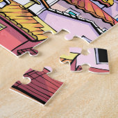 Huishuizen kleurrijke Cartoon collage Legpuzzel (Zijkant)