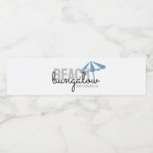 Huisje aan het Strand Welkomstcadeau - Waterfles Etiket (Enkel label)