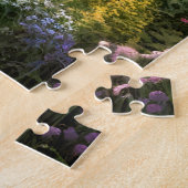 Huisje bij het meer. legpuzzel (Zijkant)