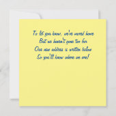 Huisje bij het zee kaart (Achterkant)