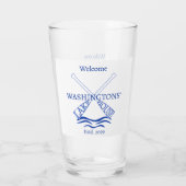 Huisje Blokhut Meer Huis Drinkglas Pint Bier Glas (Achterkant)