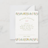 huisje-boompje-beestje zoete bloemen meisje luier  notitiekaartje (Voorkant)