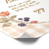 Huisje Fall in Love Gingham Appelcider Bar Poster (Hoek)