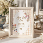 Huisje Fall in Love Gingham Appelcider Bar Poster