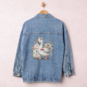 Huisje Gans Bloemenschildering Denim Jacket (Hangar)