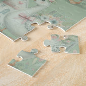 Huisje Gans Bloemenschildering Legpuzzel (Zijkant)