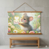 Huisje Muis Liebesbrief Weide Hangend Wandkleed