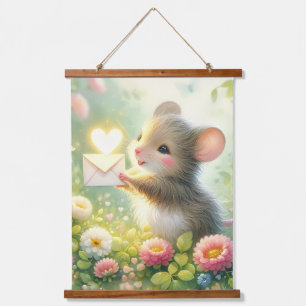 Huisje Muis Liebesbrief Weide Hangend Wandkleed