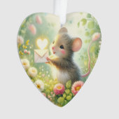 Huisje Muis Liebesbrief Weide Ornament (voorkant)