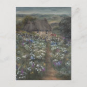 Huisje op de heuvel briefkaart (Voorkant)