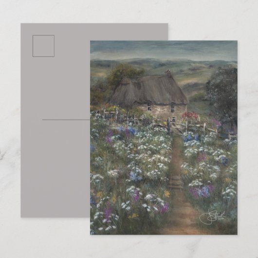 Huisje op de heuvel briefkaart (Voorkant / Achterkant)