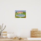 Huisje op het platteland poster (Keuken)