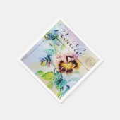  huisje panty bloem briefkaart servetten (Hoek)