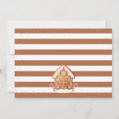 Huisje van peperkoek Koekje Versieren Verjaardagsf Bedankkaart (Achterkant)