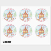 Huisje van peperkoek Sticker (Vel)