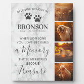 Huisje voor asurna of aandenken aan huisdier Marme Fotoplaat (Voorkant)