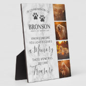 Huisje voor asurna of aandenken aan huisdier Marme Fotoplaat (Zijkant)