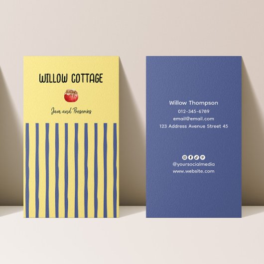 Huisje Zelfgemaakte Jam en conserven Visitekaartje
