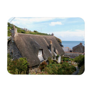 Huisjes bij Cadgwith Cornwall Foto Magneet
