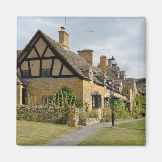 Huisjes in Broadway, Cotswolds magneet (Voorkant)