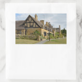 Huisjes in Broadway, Cotswolds rechthoek sticker (Tas)