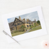 Huisjes in Broadway, Cotswolds rechthoek sticker (Envelop)