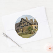 Huisjes in Broadway, Cotswolds ronde sticker (Envelop)