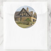 Huisjes in Broadway, Cotswolds ronde sticker (Tas)