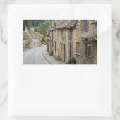 Huisjes in Castle Combe, UK rechthoek sticker (Tas)