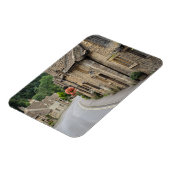 Huisjes in Castle Combe, UK rechthoekige magneet (Linkerzijde)