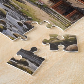 Huisjes in de bergen legpuzzel (Zijkant)